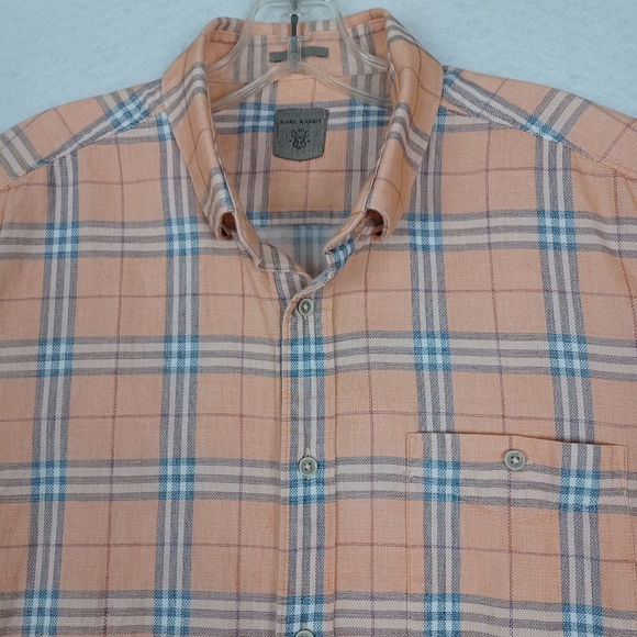 Rare Rabbit Plaid Multicolor Shirt Men's Sz L - Picture 4 of 9